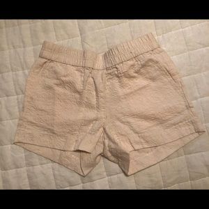 J Crew Light Pink Textured Shorts